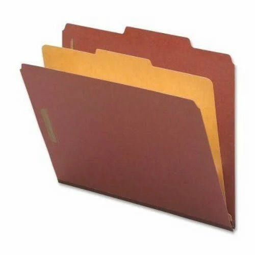 Red 2x22 Expansion Classification Folders, 10 per Box B33868