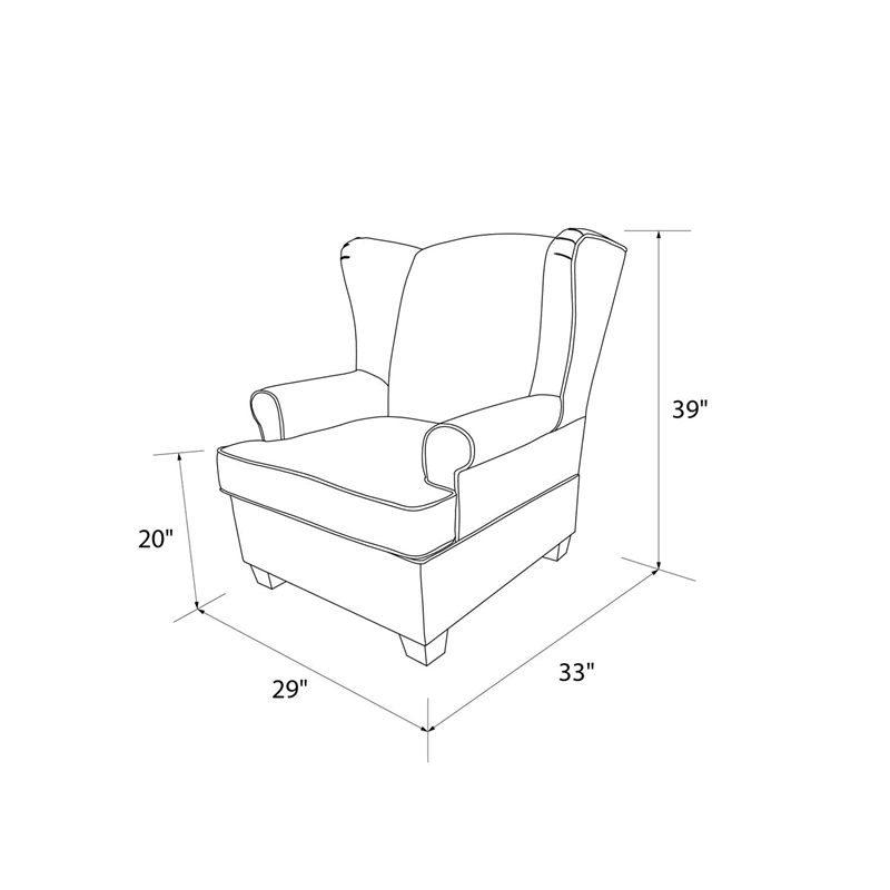 Gray Wingback Convertible Rocker G598770