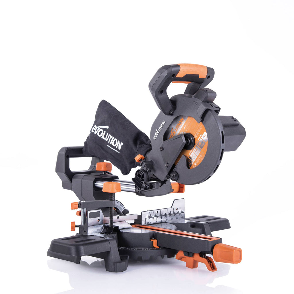 Single Bevel Sliding Miter Saw with 7-1/4 in. Multi-Material Cutting Blade U223664