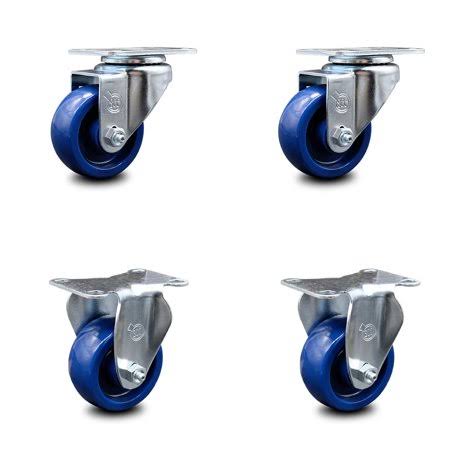 Set of 4 Poly Caster Swivel Rigid Z9050