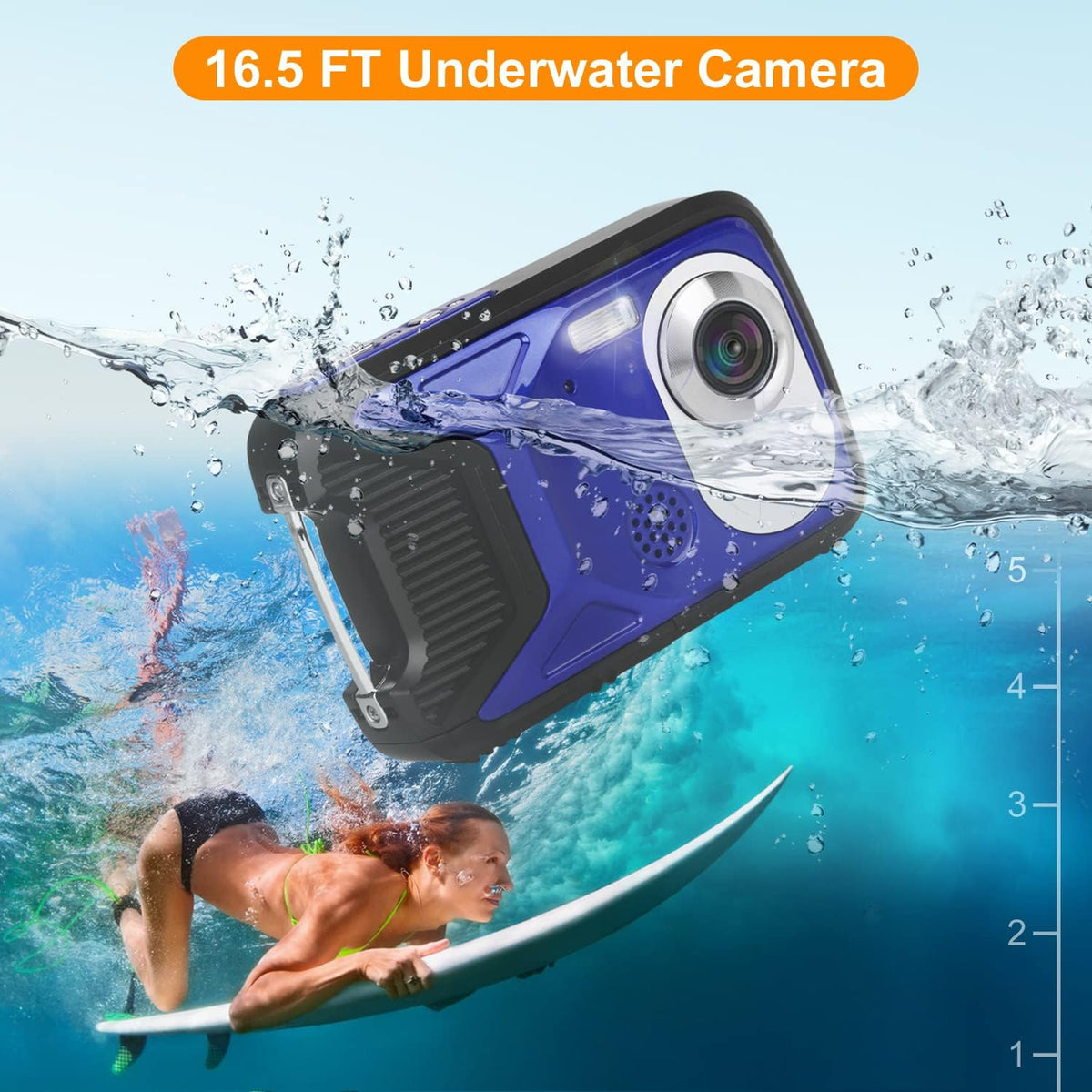Waterproof 1080P 21MP Digital Camera E2466