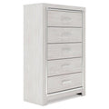 White 5 Drawer Chest R759