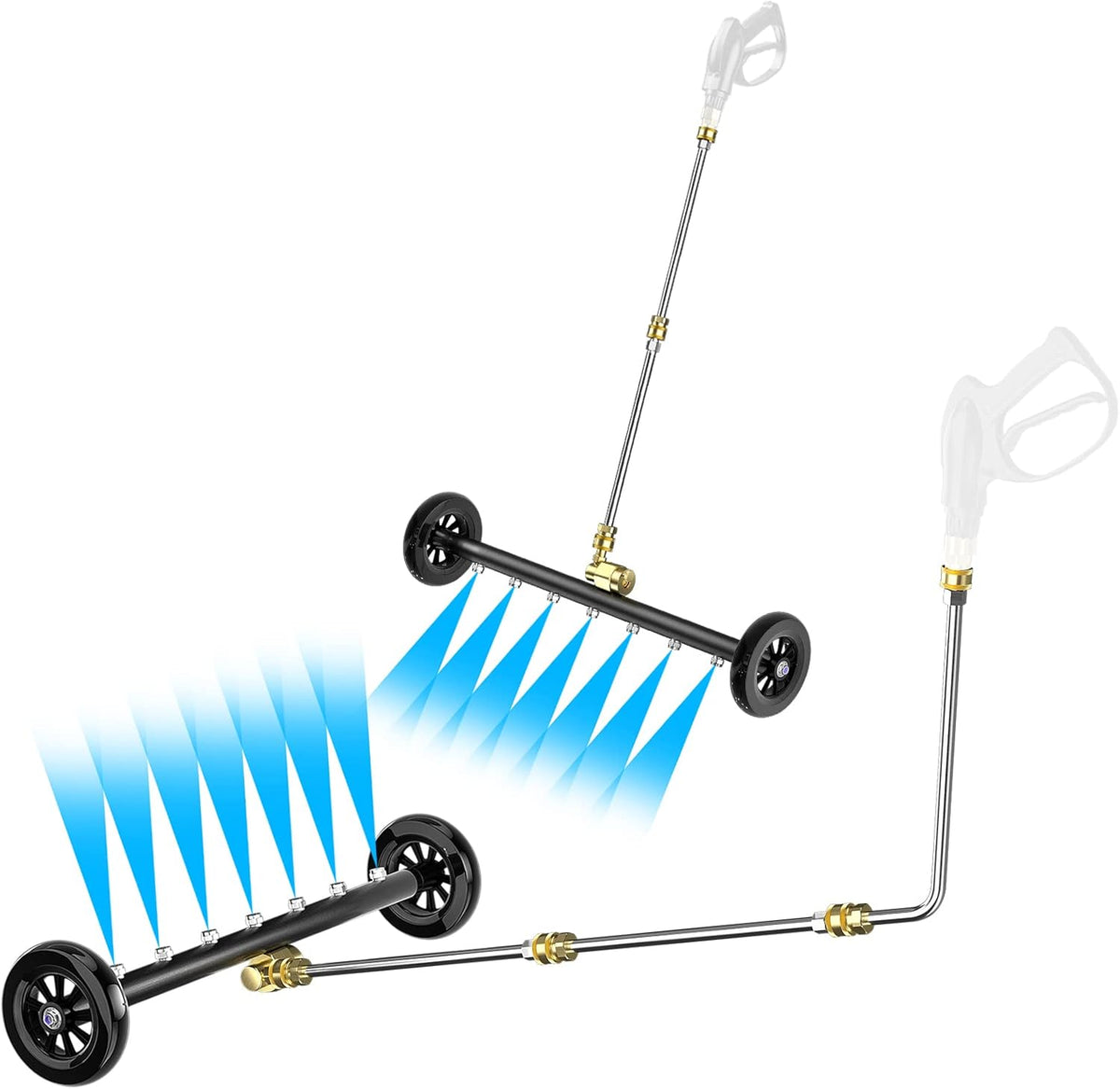 24 Inch Pressure Washer Water Broom with 3 Extension Wand B44175
