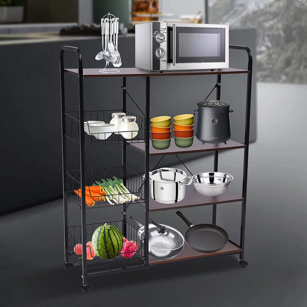 Industrial Microwave Oven Stand with Storage Shelf H4018