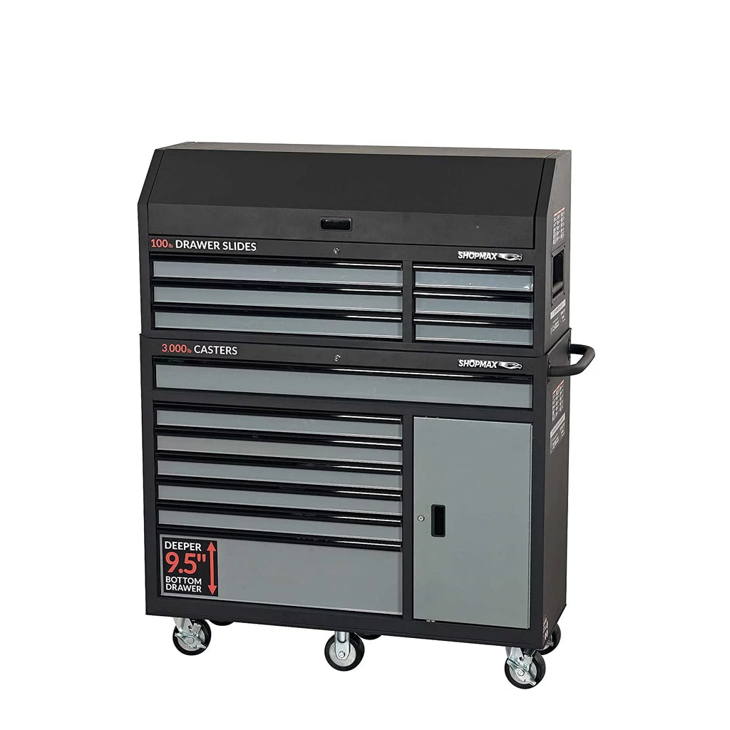 13-Drawer + 1 Door Tool Chest and Rolling Cabinet Combo T8295