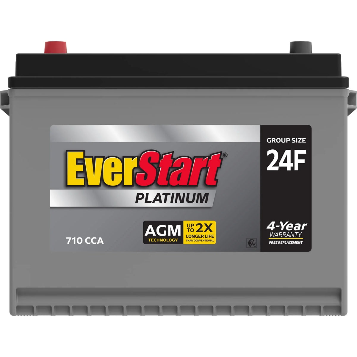 Platinum AGM Automotive Battery, Group Size 24F 12 Volt, 750 CCA A788