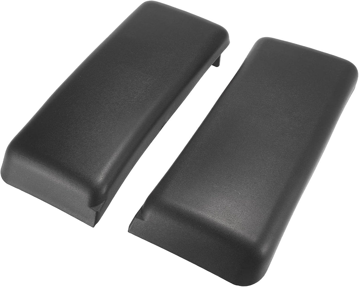 Black Plastic Car Front Bumper Guards Pack of 2 U4293