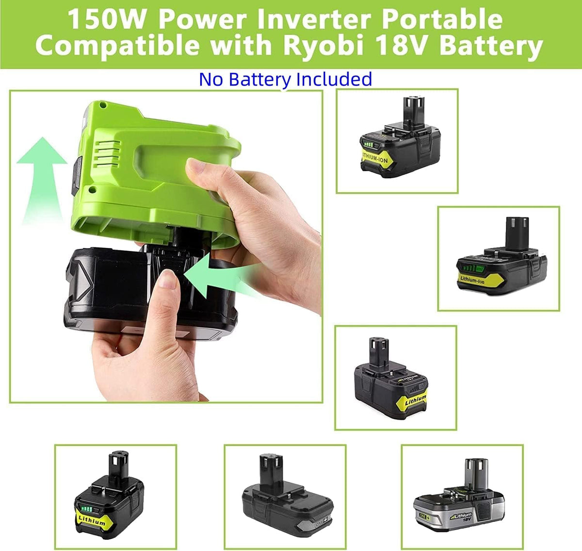 150W DC 18V to AC 120V Power Inverter Z171