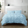 Light Blue King Duvet Cover Set Q747078