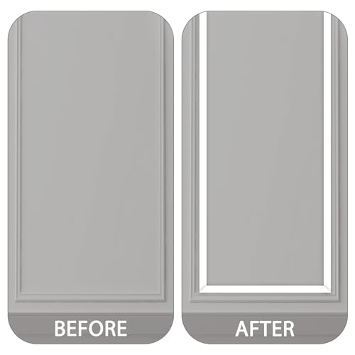 Matte Gold 16.4ft x 0.8in Peel and Stick Wall Trim A221