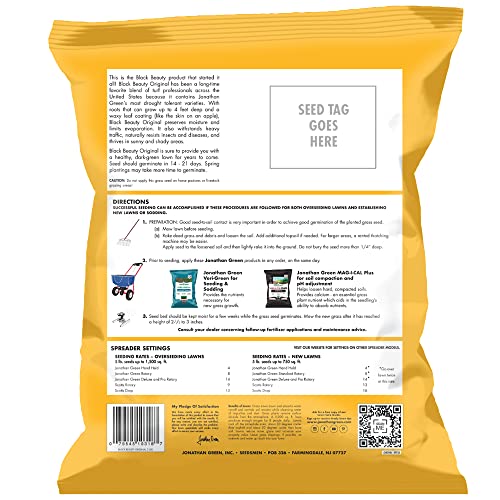 Black Beauty Grass Seed Mix, 25-Pound I88590