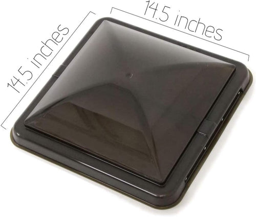 14 Inch RV Roof Vent Cover Smoke 2 Pack E498