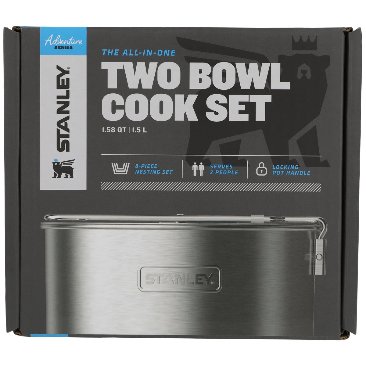Camp Cook Set Stainless Steel L435863