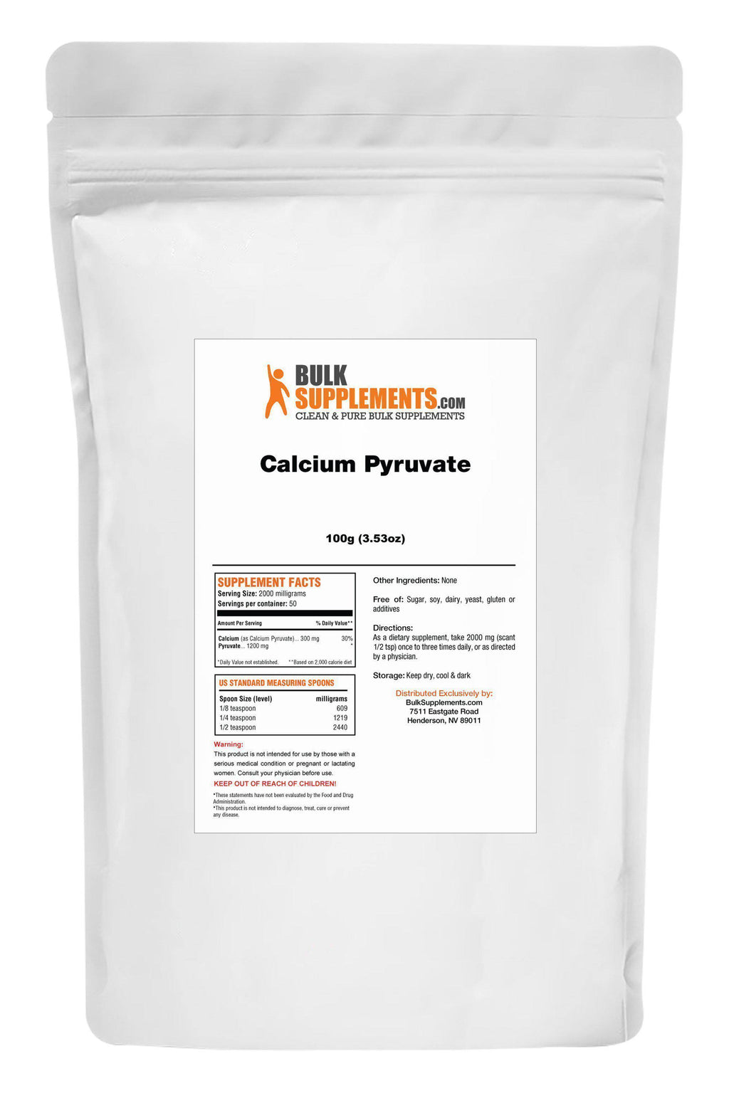 Pure Calcium Pyruvate Powder (5 Kilograms) A250162