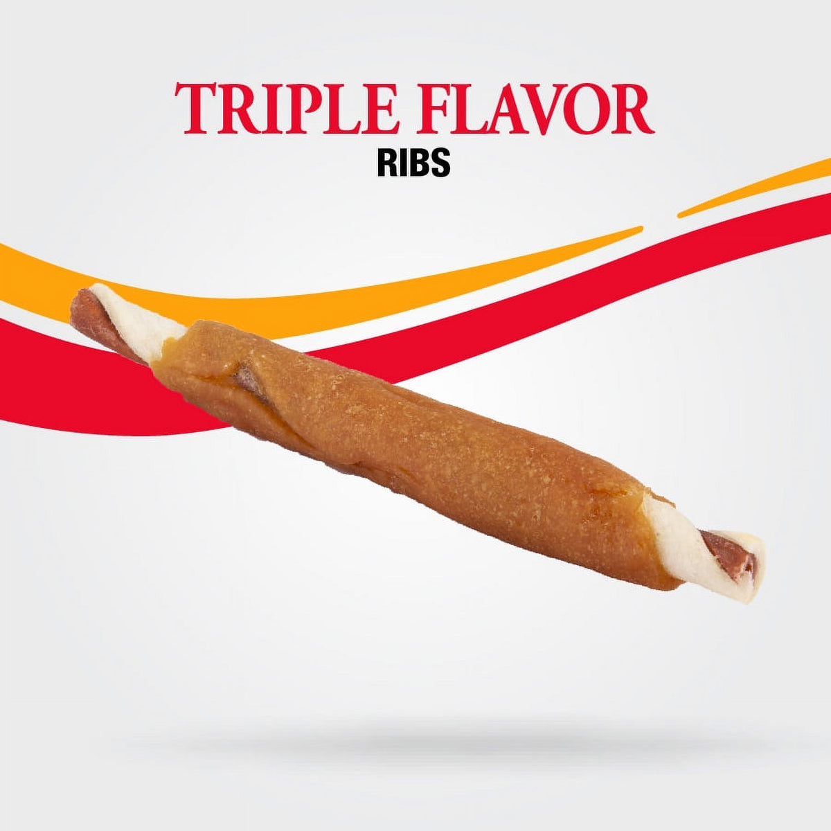 24 oz. Triple Flavor Rawhide Dog Chews O409