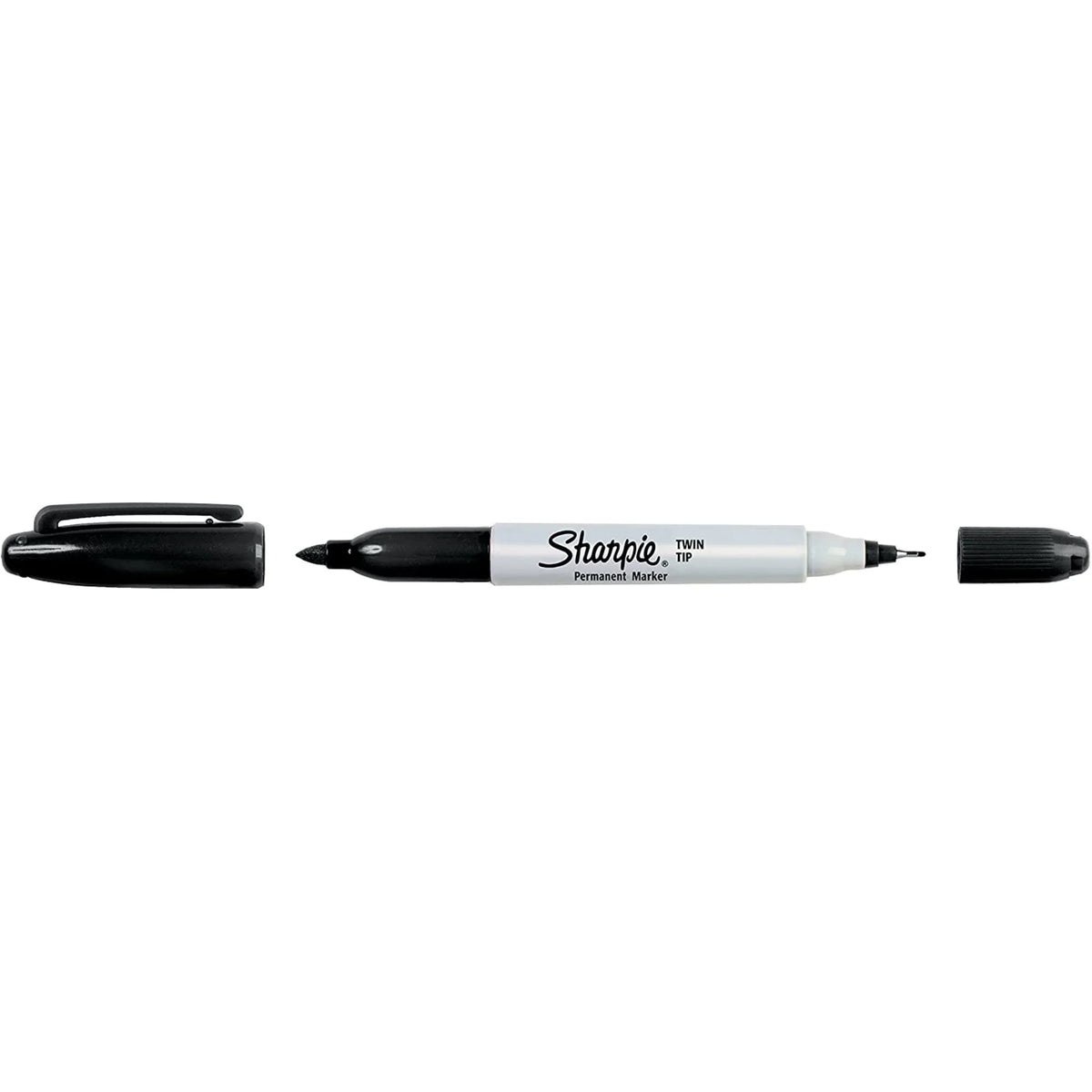 Black Twin Tip Permanent Markers 12 Count A590649