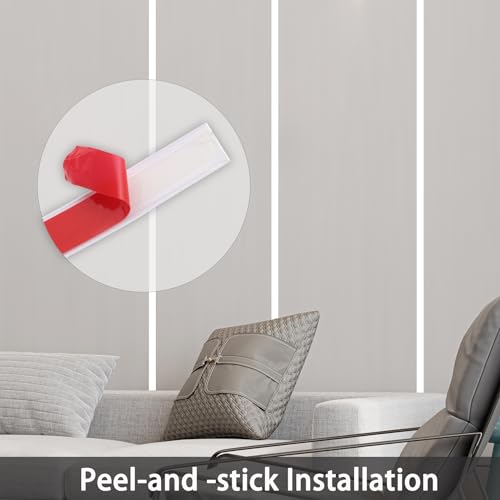 Matte Gold 16.4ft x 0.8in Peel and Stick Wall Trim A221