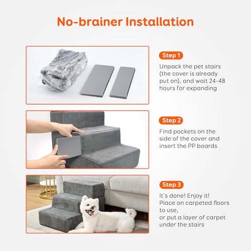 4-Step Non-Slip Foam Pet Steps Z765