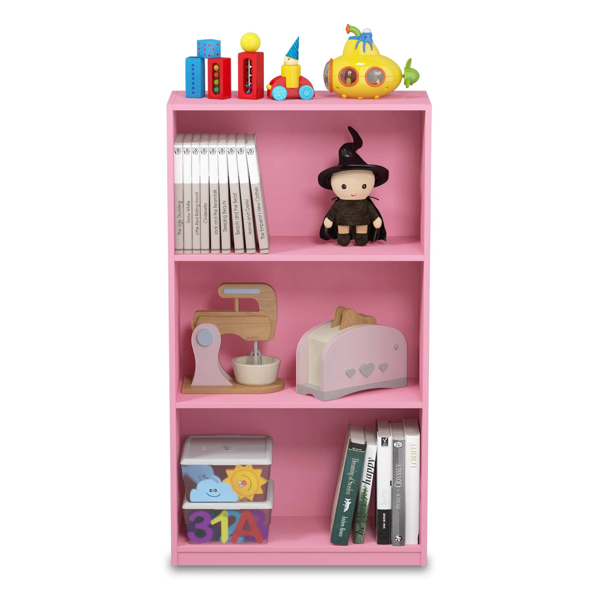 3-Tier Bookcase Storage Shelves Q7286