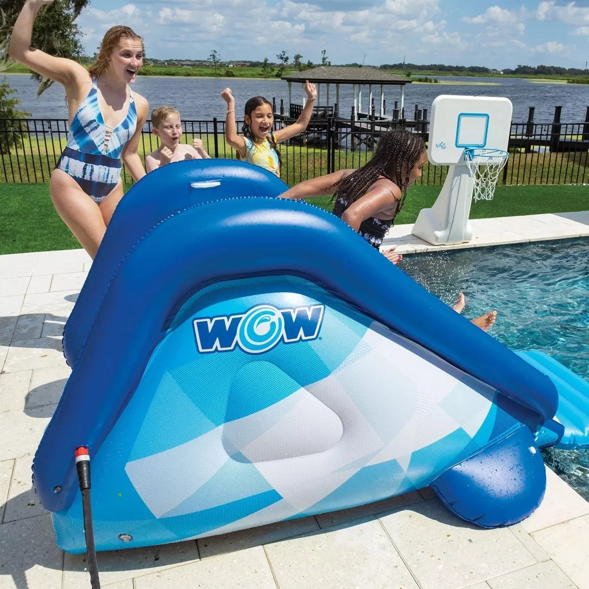 Inflatable Pool Slide with Sprinkler N897418