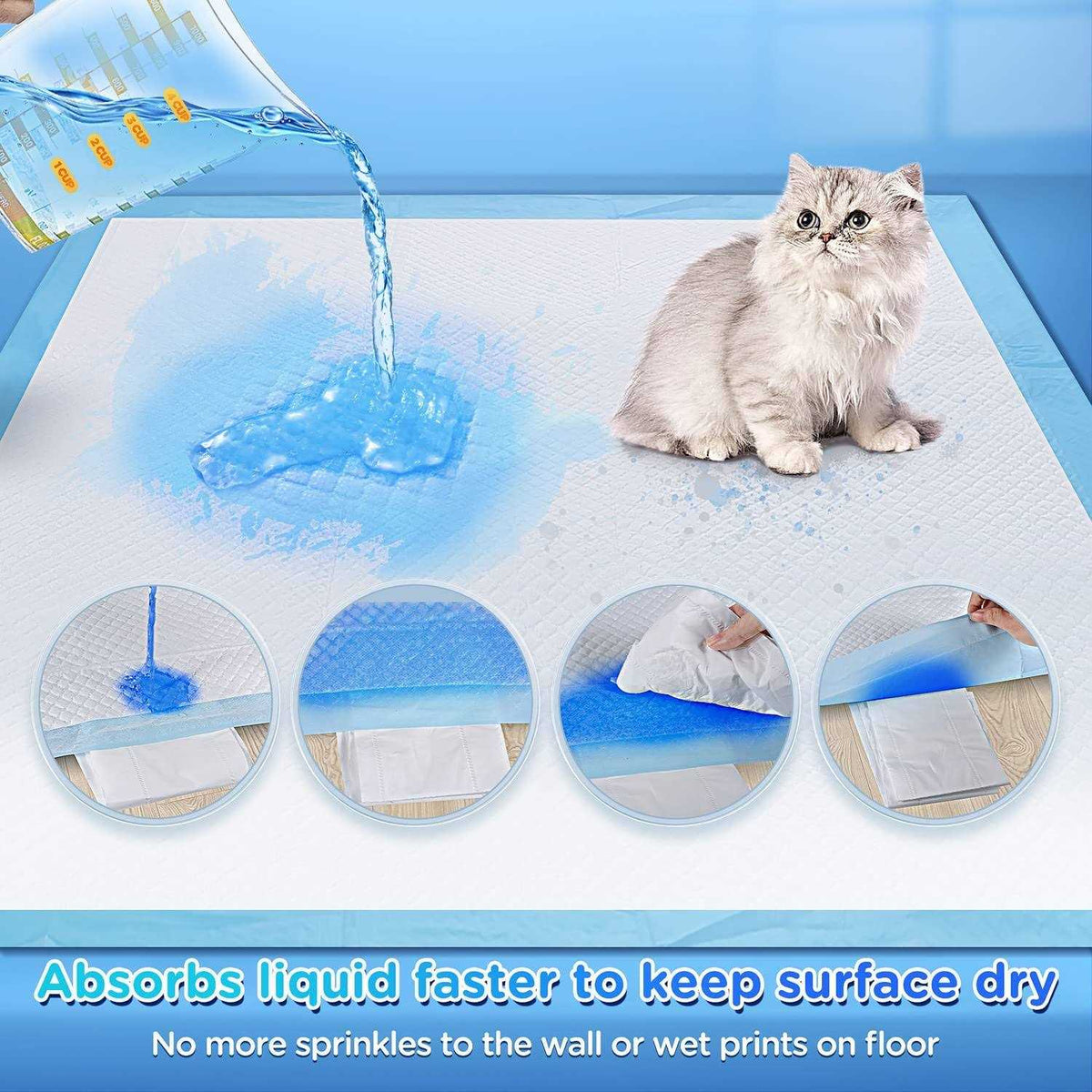 Extra Large Quick Dry 6 Layers Dog Pee Pads J979