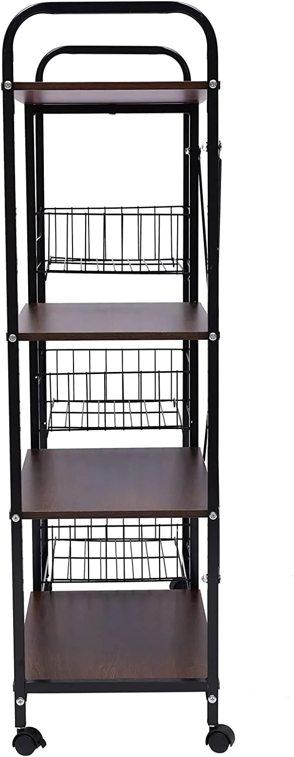 Industrial Microwave Oven Stand with Storage Shelf H4018