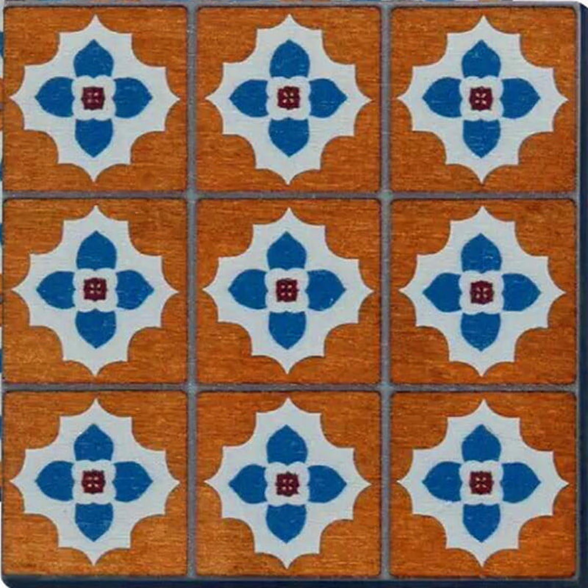 1/6 1/12 Scale Dollhouse Miniature Retro Wooden Floor Decoration V843