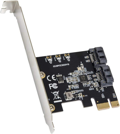 10 Port SATA III to PCIe 3.0 x1 Non-RAID Expansion Card Low Profile Bracket A356731