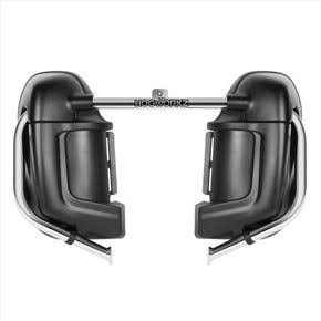 Denim Black Lower Vented Fairings with Hardware Kit J53360