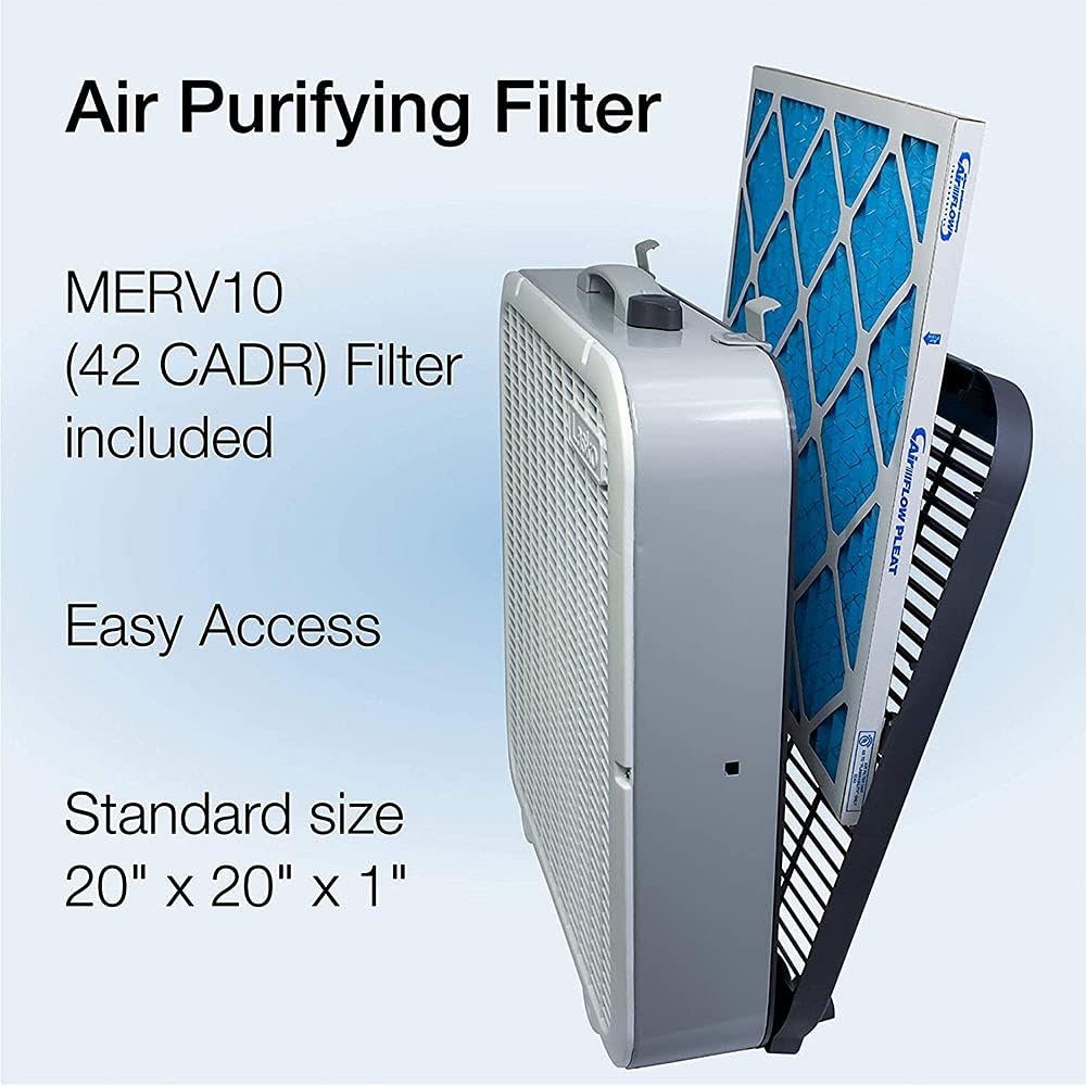 2-in-1 20-inch Box Fan and Air Purifier with MERV10 Filter P7111