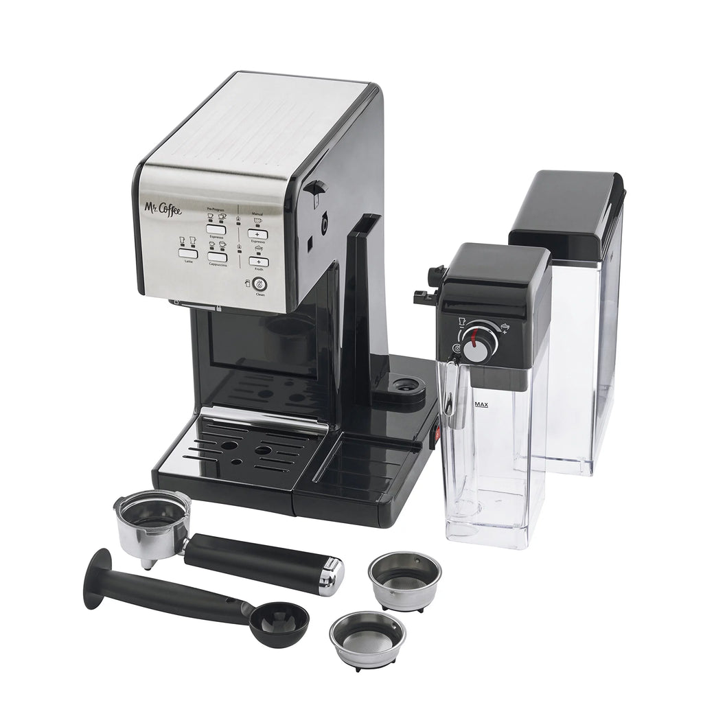 Black Espresso and Cappuccino Machine O8808