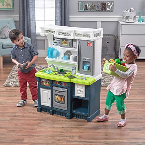 20 Piece Blue White Green Play Kitchen Set X9192