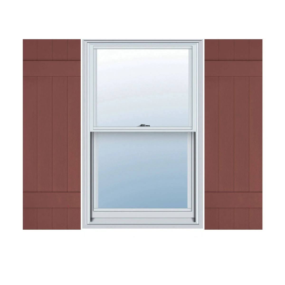 14x22W x 39x22H Vinyl Board-n-Batten Shutters N6672
