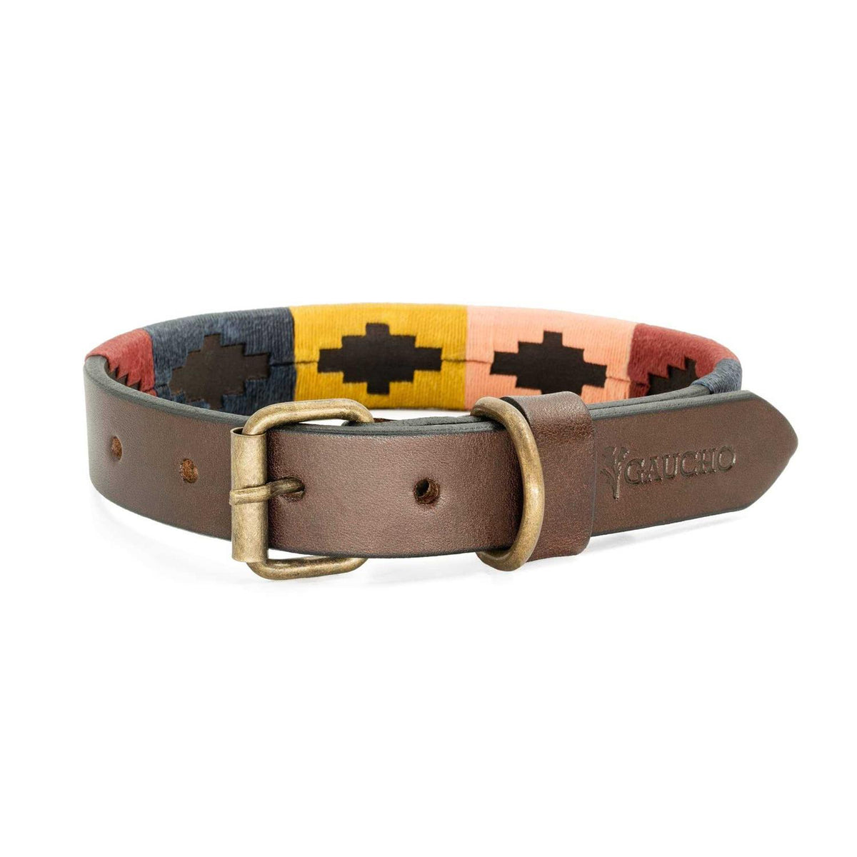 Leather Hand-Stitched Polo Dog Collar O18576