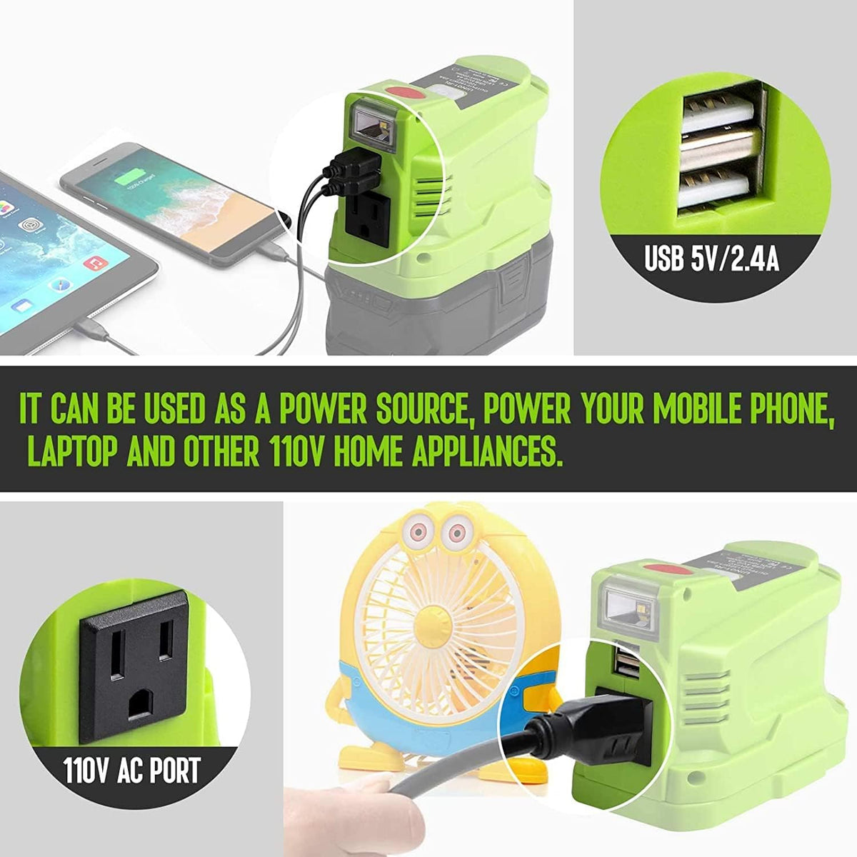 150W DC 18V to AC 120V Power Inverter Z171