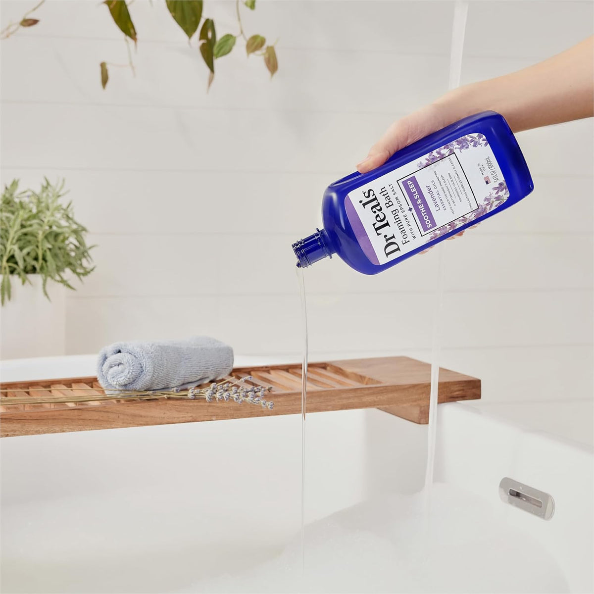 Lavender Epsom Salt Soaking Solution and Foaming Bath Combo Pack N738