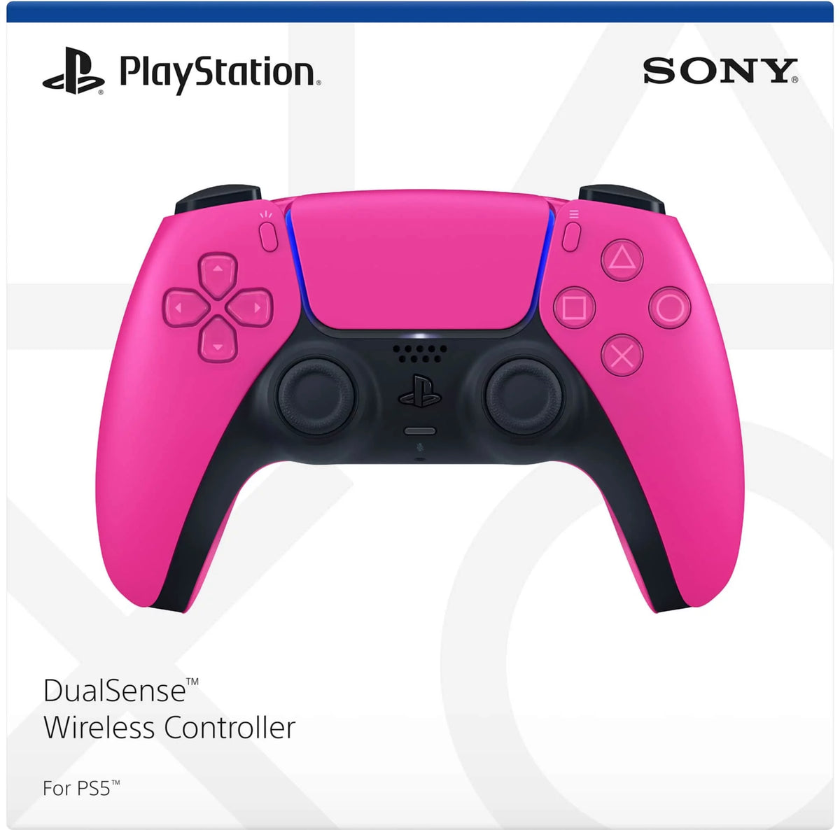 PlayStation 5 Slim Disc Edition Gaming Console with Two Controllers White and Nova Pink Dualsense V14917