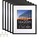 16x20 inch Linear Picture Frame 5-pack Black U7319