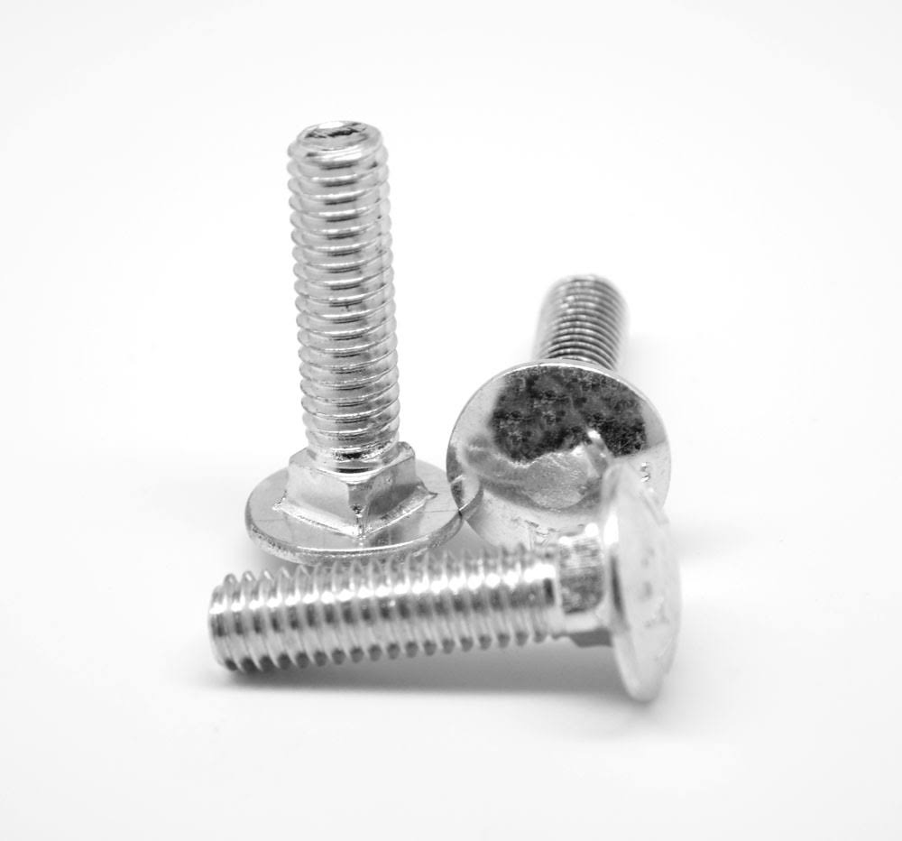 7/16x22-14 x 2 3/4x22 Coarse Thread Grade 5 Carriage Bolt Medium Carbon Steel Zinc Plated Pk 50 N24304