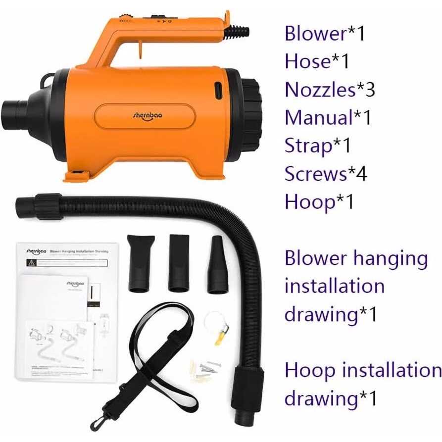 High Velocity Pet Grooming Force Hair Dryer S777