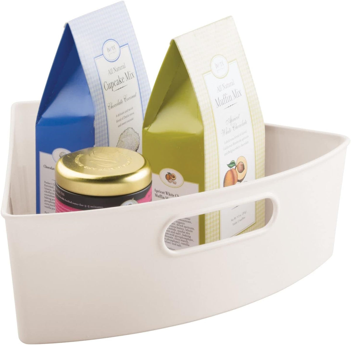 Clear Plastic Lazy Susan Storage Organizer Bins 6 Pack J2108