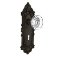Oil Rubbed Bronze Crystal Glass Door Knob V385183