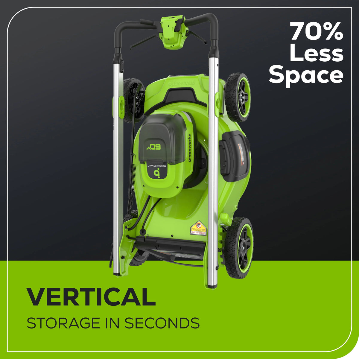 60V 21 Self Propelled Lawn Mower with 8.0 Ah Battery & Rapid Charger Z9252
