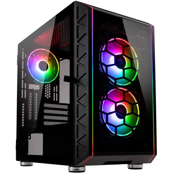 Black Micro-ATX Gaming Case C766405