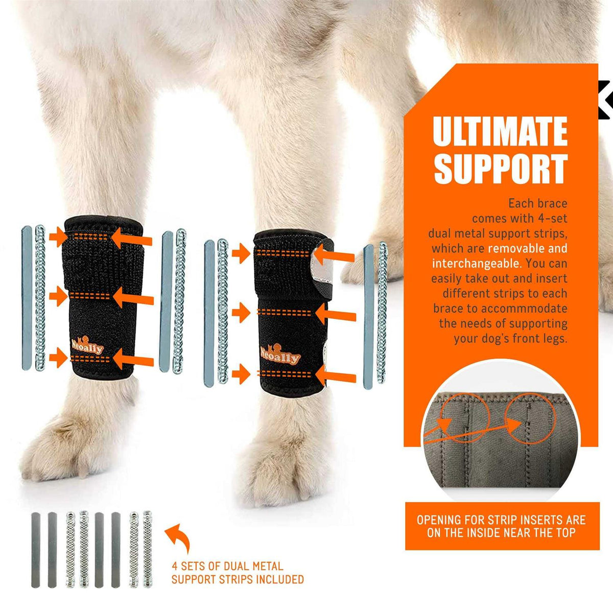 3-in-1 Dog Front Leg Support Brace M765