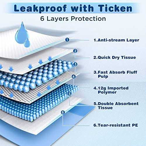 Extra Large Quick Dry 6 Layers Dog Pee Pads J979