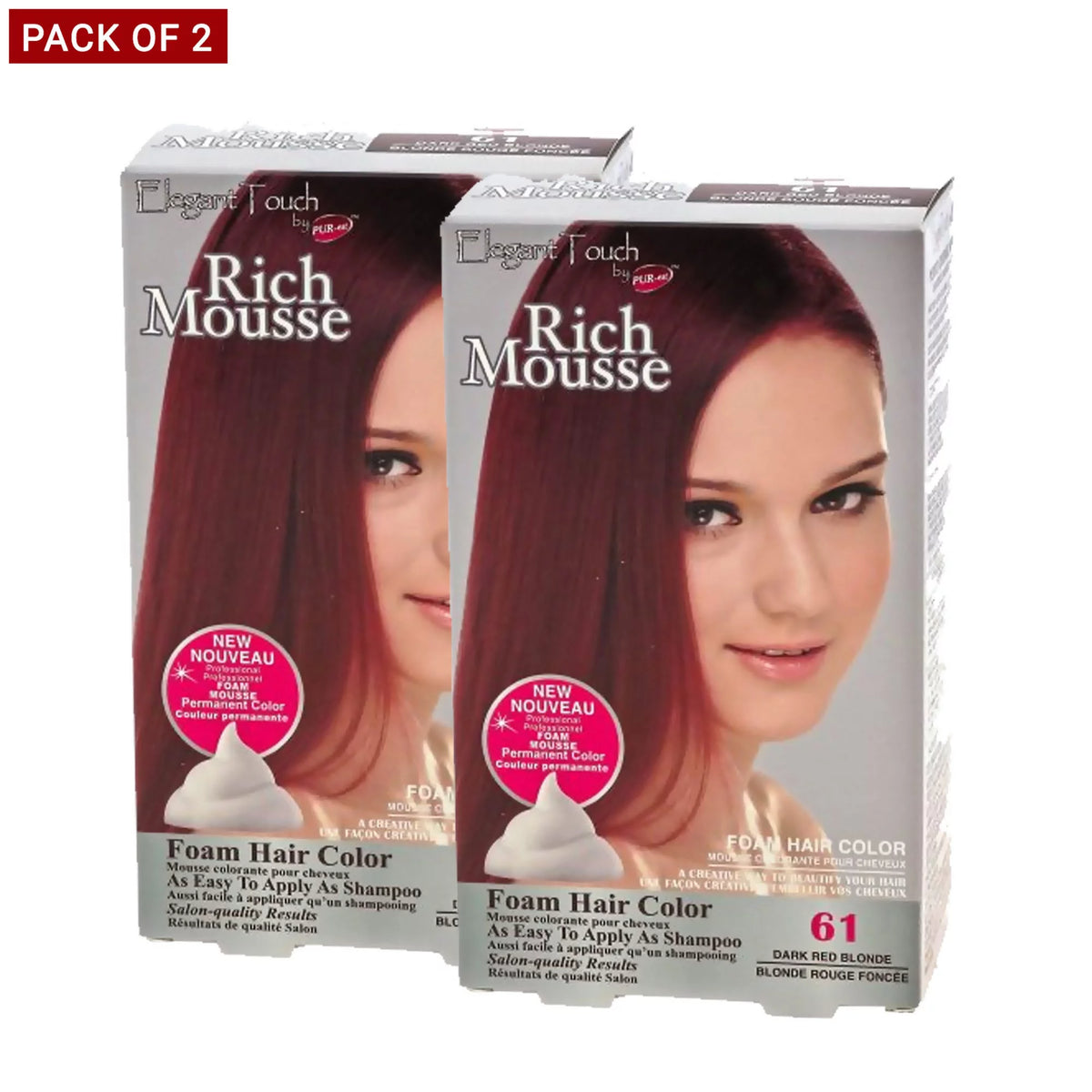 Dark Red Blonde Hair Color P6883