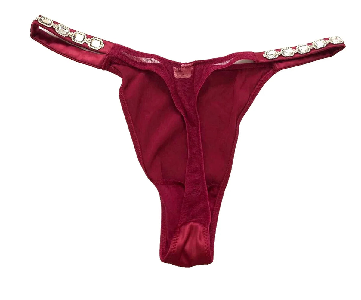 Satin Thong Panty Claret Red X-Large H23681