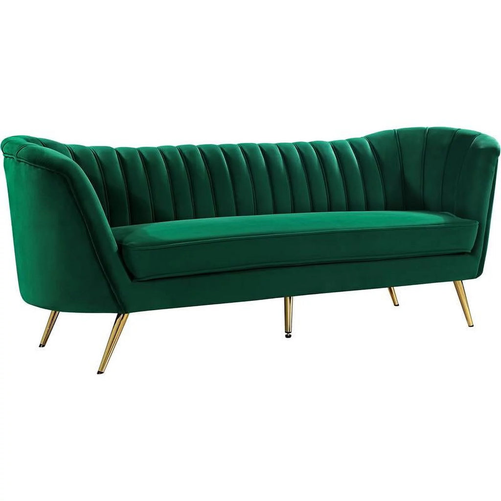 Green Velvet Sofa C12364