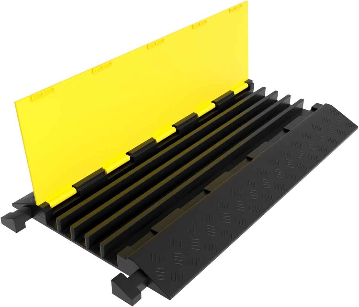Heavy Duty Rubber Cable Protector 5 Channel 1 Pack 18000 Lb Q79435